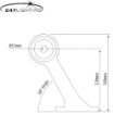 Picture of 60° LED Stalk Lamp | Right | Rubber Arm
